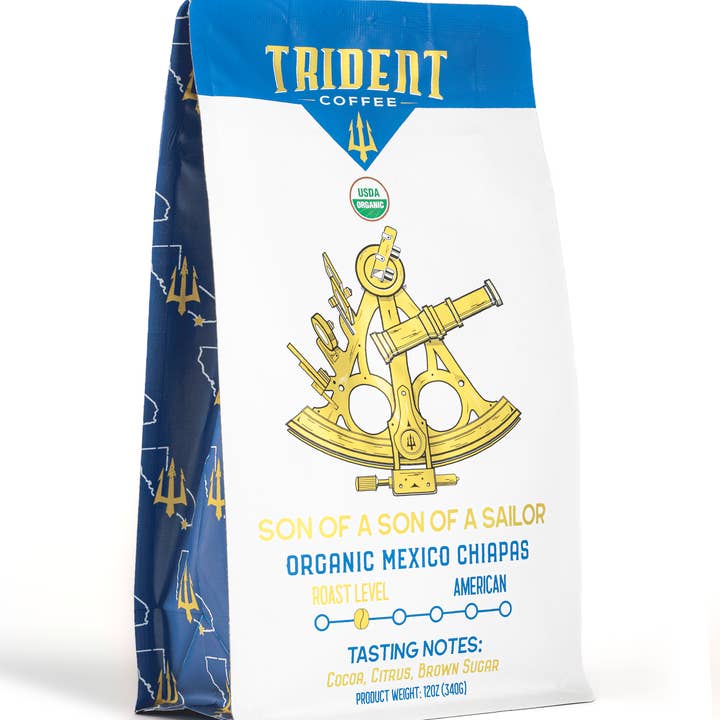 Organic Light Roast Whole Bean Coffee for wholesale by Trident Coffee Roasters