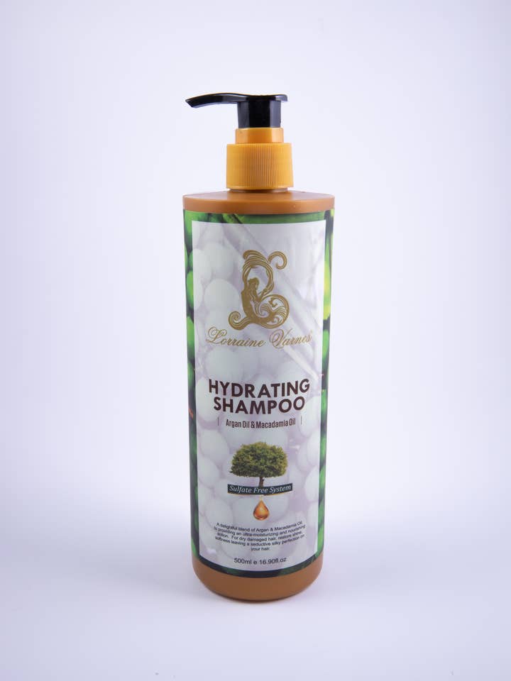 Shampooing hydratant à l'huile d'argan et huile de macadamia pour la vente par Lorraine Varnes