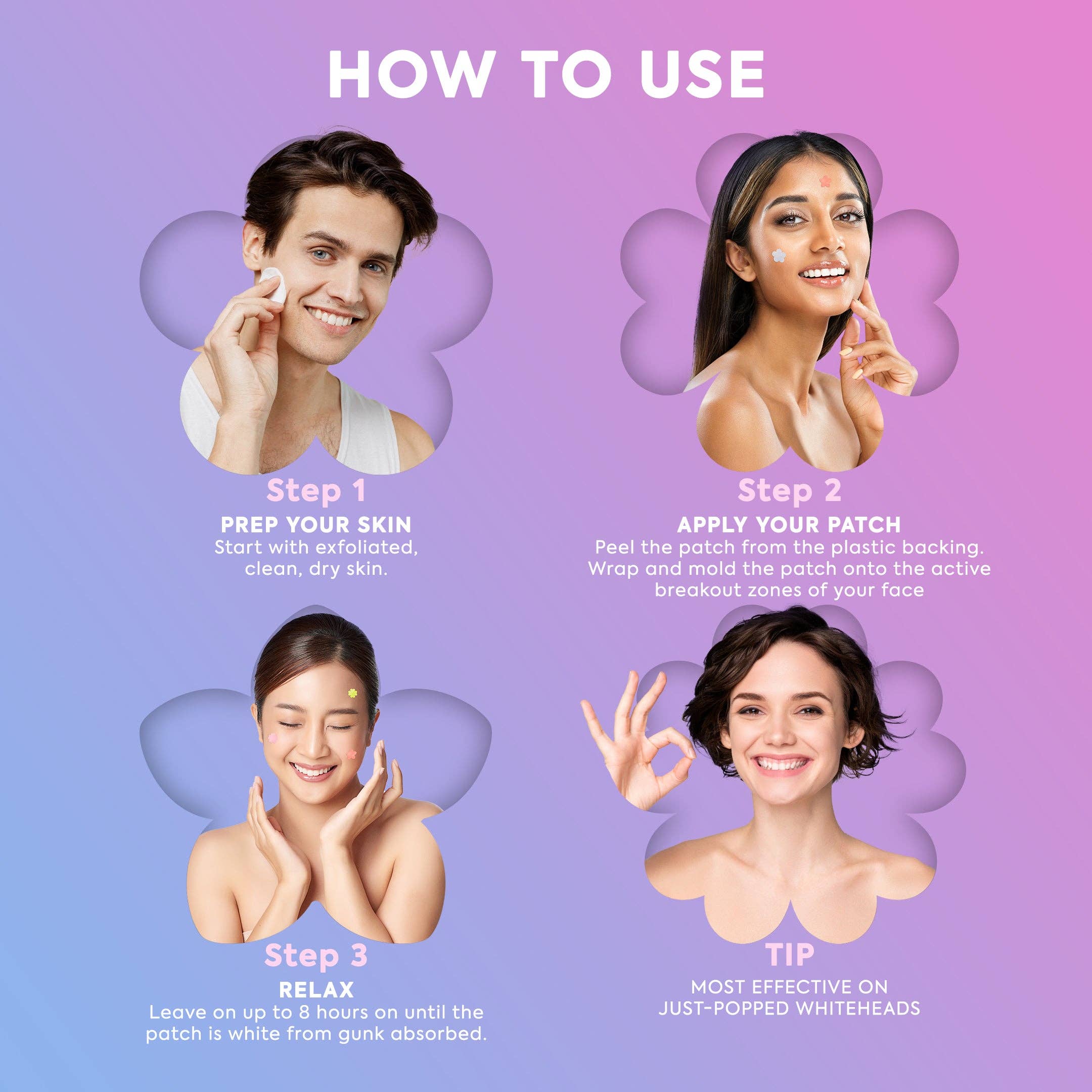 Livaclean - Wholesale Acne/Hydrocolloid Patch - 240ct Bright Blossoms Pimple Patches Hydrocolloid Patch Spot Treatment3