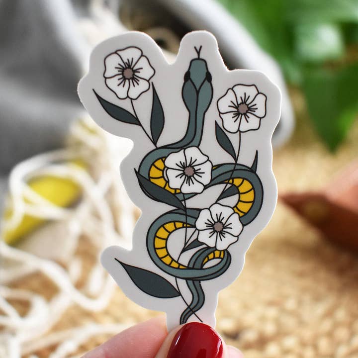 Garter Snake Sticker for wholesale by Wild North Co
