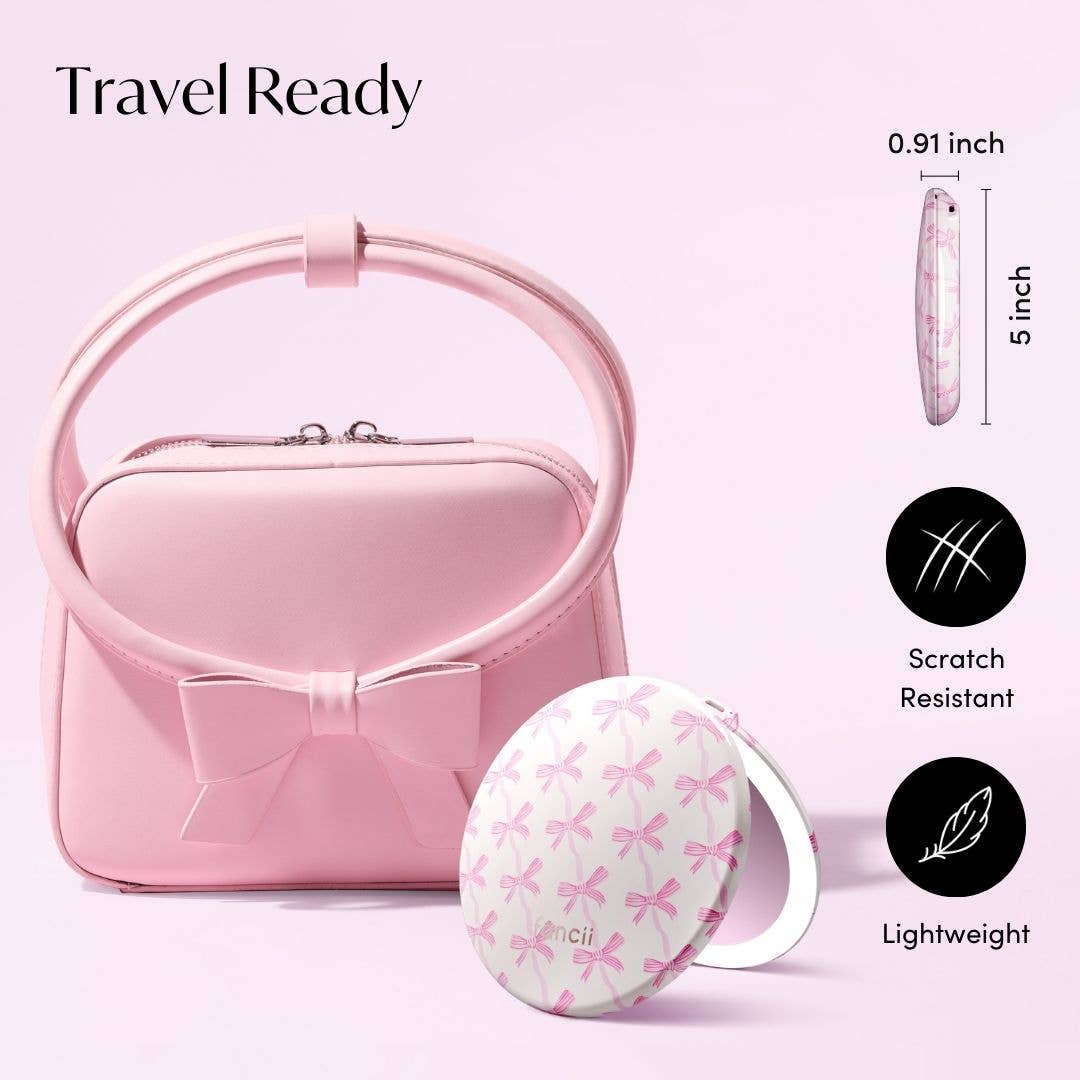 Fancii - Wholesale Compact Mirror - Taylor 5" Compact Mirror with LED Lights19