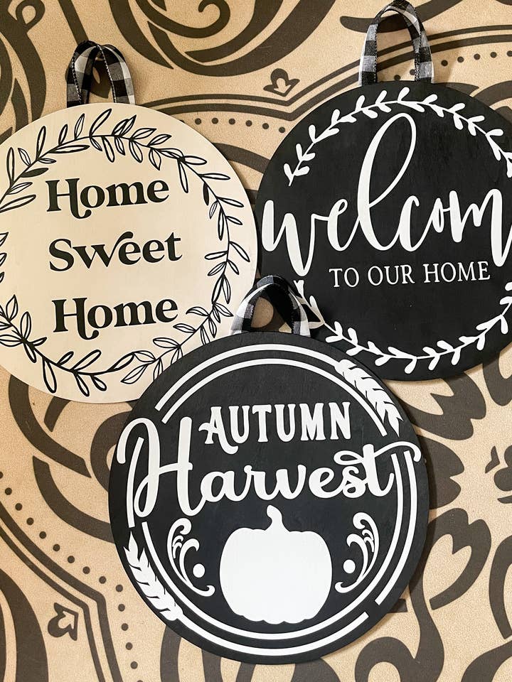 Everyday Round Signs for wholesale by Farmhouse Old Concord