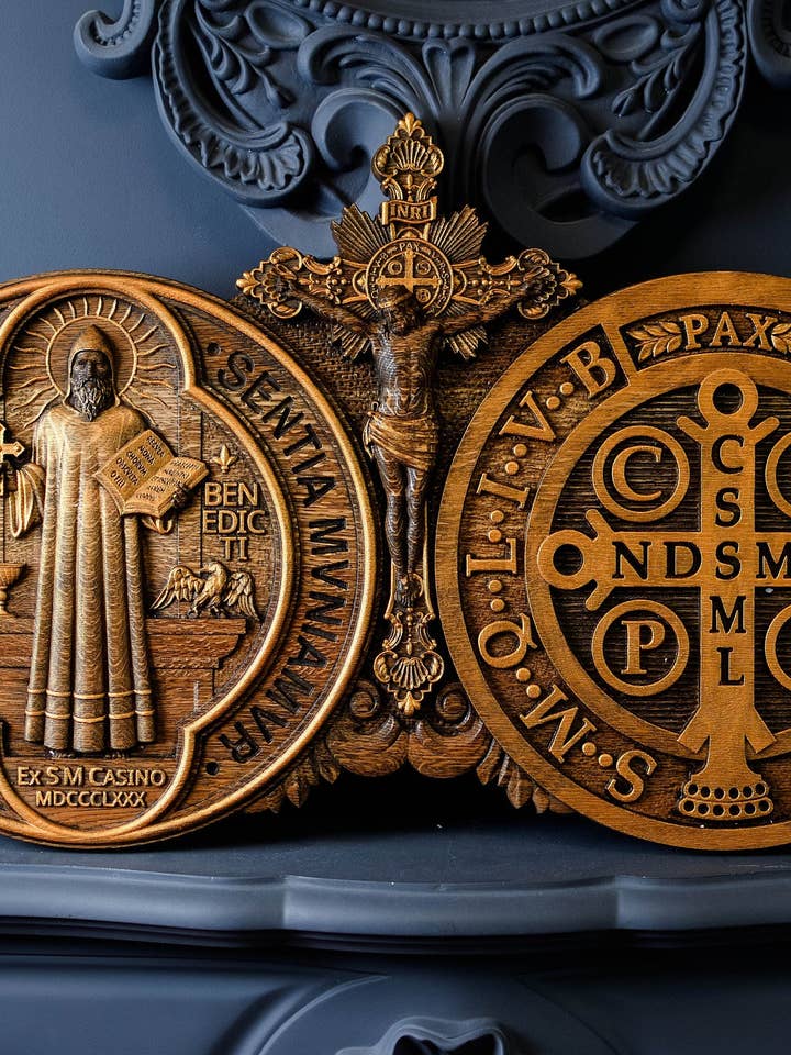 Medalha Crucifixo de São Bento por atacado de KozakWorkshop