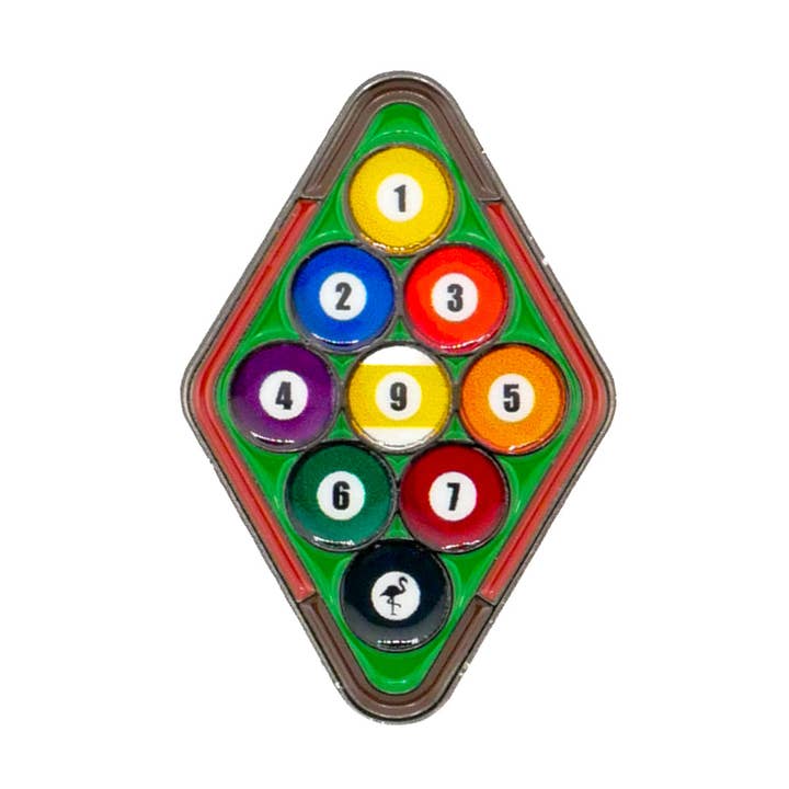 9-Ball Pool Rack Kugelmarkierer für den Großhandel von Ballmarkers.com