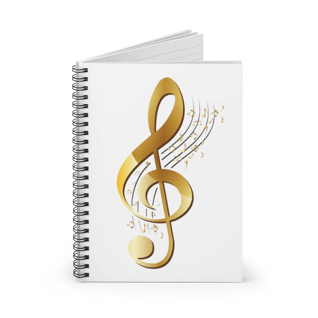 Teegarb LLC - Wholesale Notebook - Spiral Notebook Humorous Melody Tunes Musician Lover Symbols Songwriters Novelty1