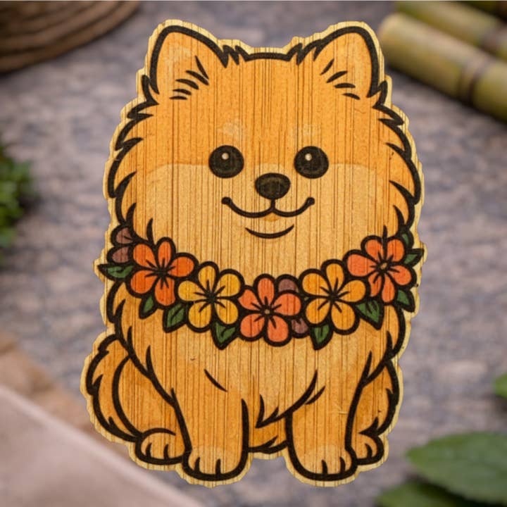 Pomerania tropicale per la vendita all'ingrosso da parte di Bamboo Wood Stickers