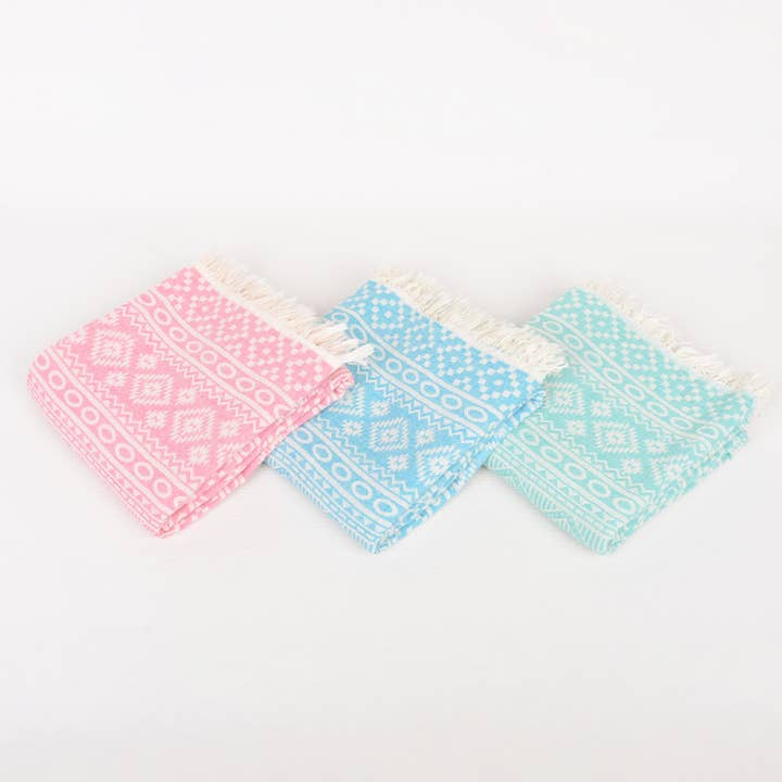 Toalhas Turcas Tribais em Tons Pastel – Orgânicas & Tecidas à Mão por atacado de Anatolia Loom