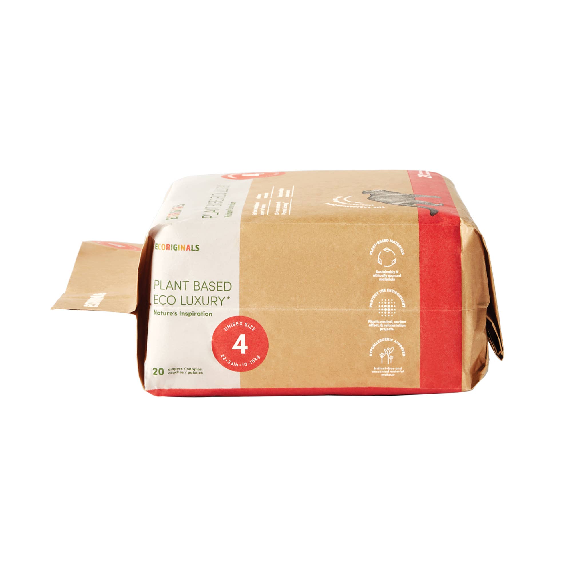 Ecoriginals US - Wholesale Diaper (Cloth) - Baby - Plant based USA Cotton Eco Diaper Size 4 Toddler 22-33lb11