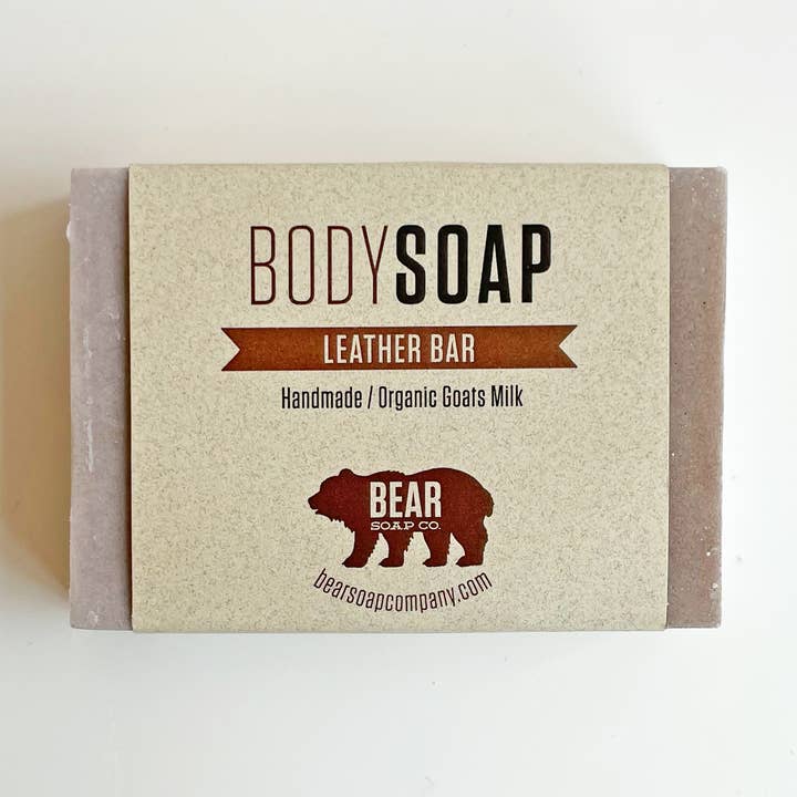 Savon pour le corps en cuir pour la vente par Bear Soap Company