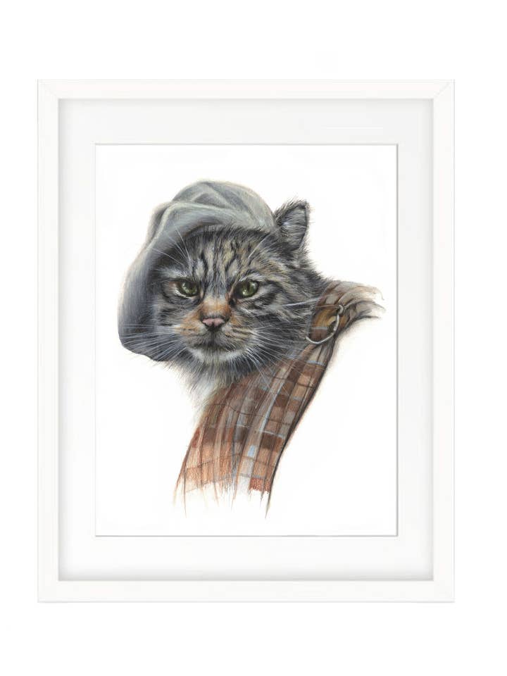 El gato salvaje de Outlander (impresión artística) | Scottish Wildcat para venta al por mayor de Art by Lana Mathieson