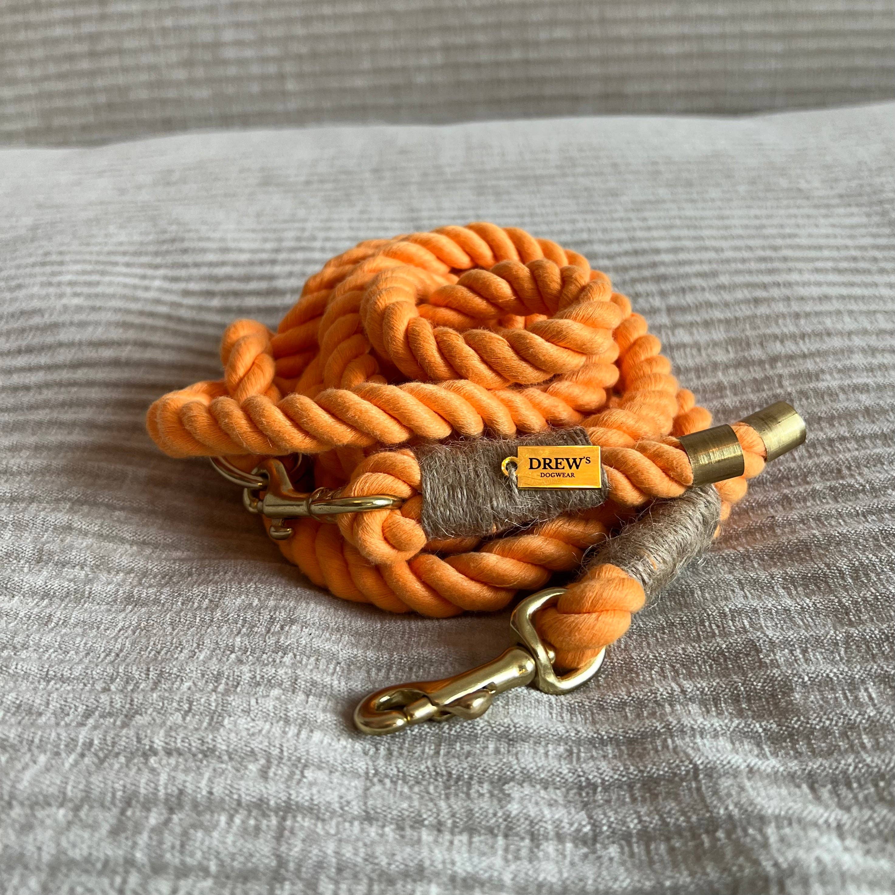 Orange PEACH / Handsfree soft dog leash (orange) for wholesale on Faire3
