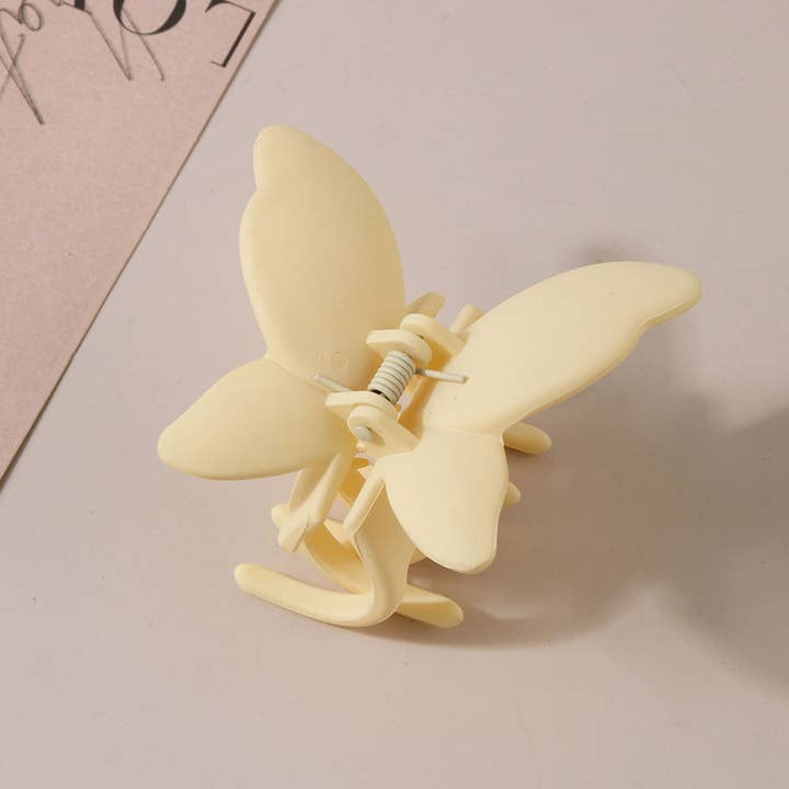 ACCITY - Wholesale Hair Clip - Women's - Matte Butterfly Hair Claw Clip – Strong & Stylish_CWAHA00871