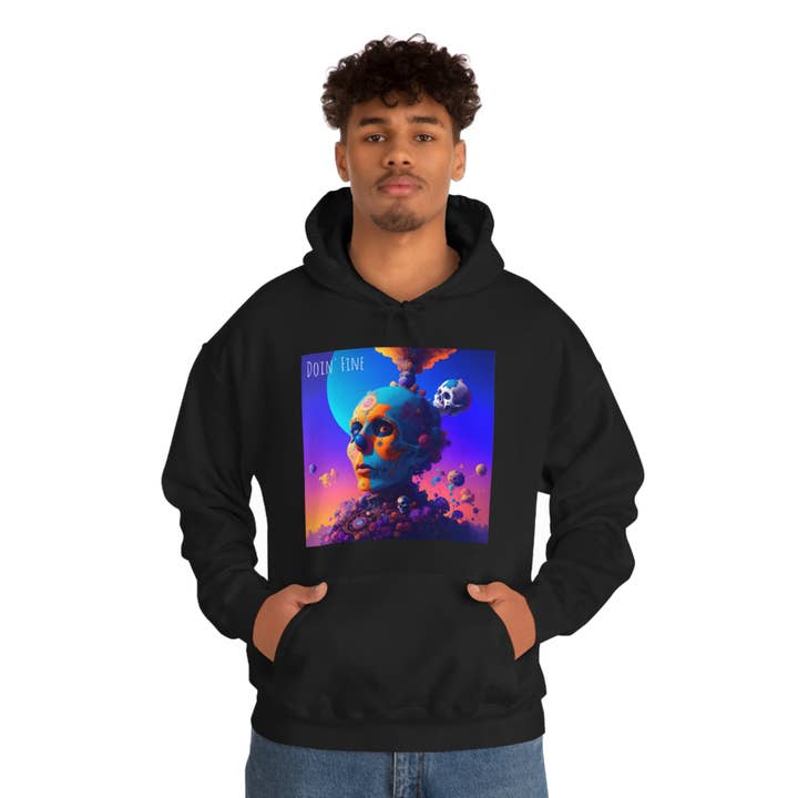 Clown Guyi Doin Fine Unisex Heavy Blend Hooded Sweatshirt by Art Essential for wholesale by Art Essential