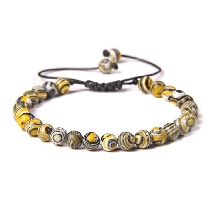 Mio Queena – wholesale Beaded bracelet – 6mm Natural Stone Hand Woven Stretch Bracelets28