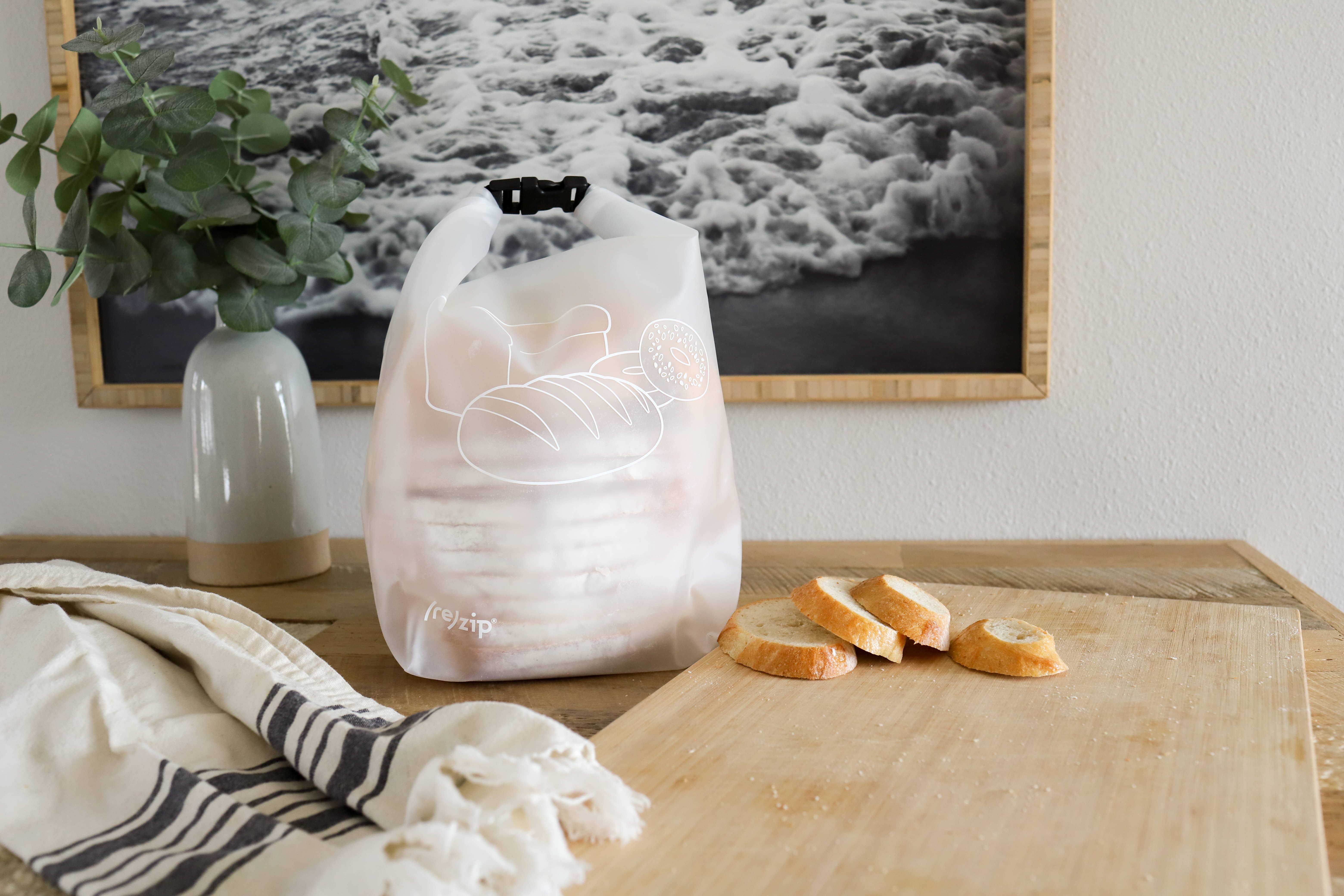 Rezip Co. - Wholesale Food Storage Wrap/Bag - Reusable Roll Top Bread & Bagel Bag6