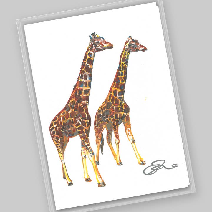 Animales – Postal de Jirafa para venta al por mayor de Eric Hanson Artwork