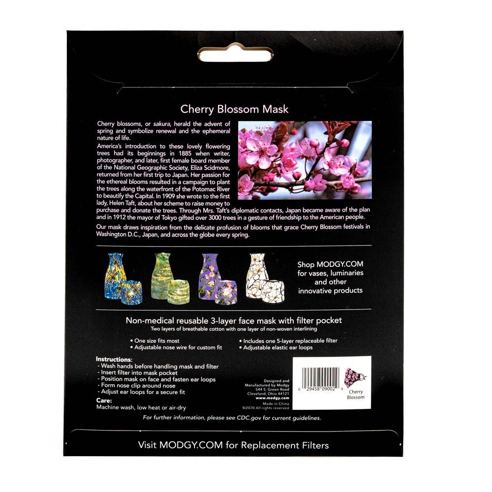 Modgy - Wholesale Protective Face Mask/Shield - Cherry Blossom Fashion Mask7