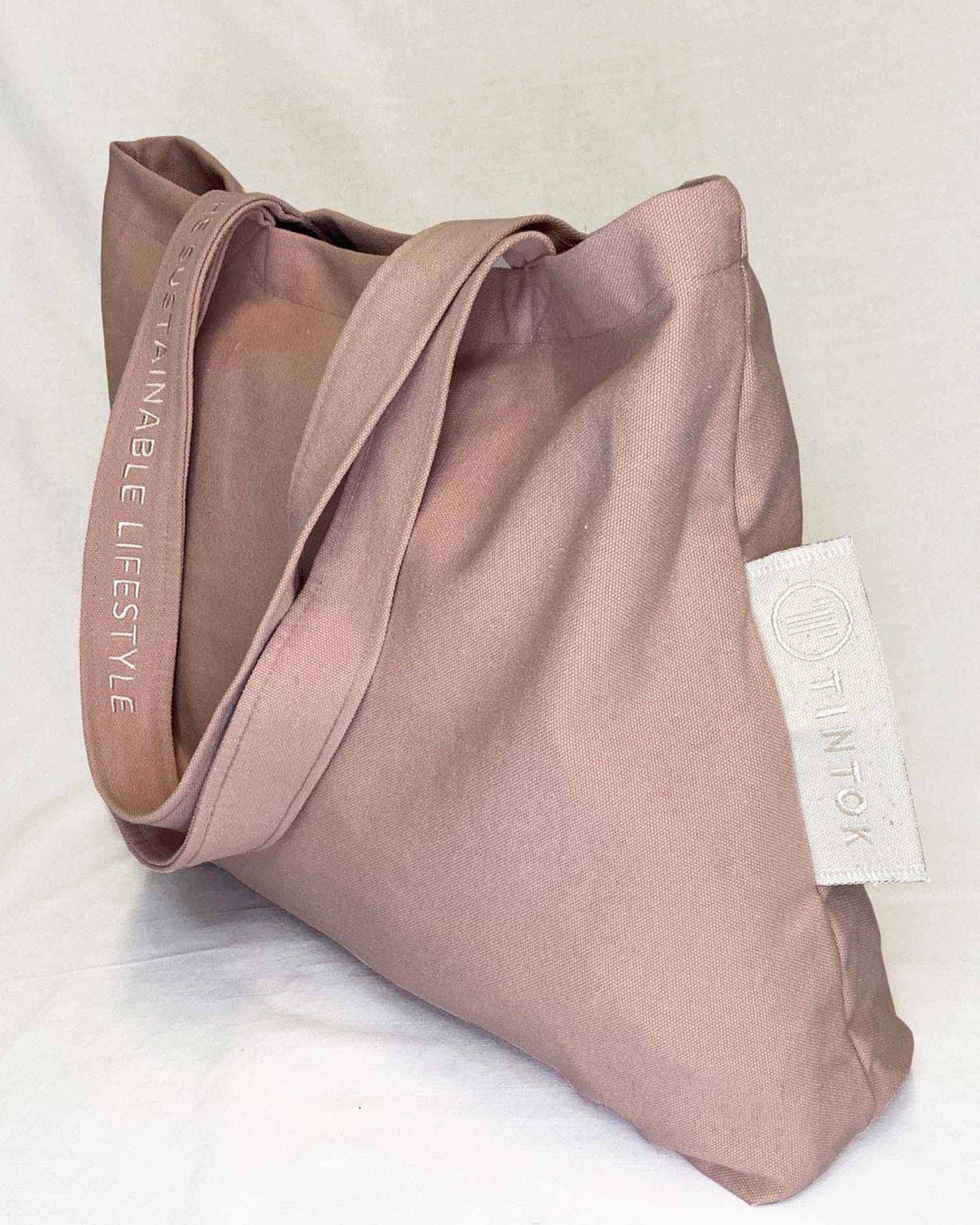 Tintok - Venta al por mayor Bolsa grande - Unisex - Bolso de Lona Rima - Rosa5