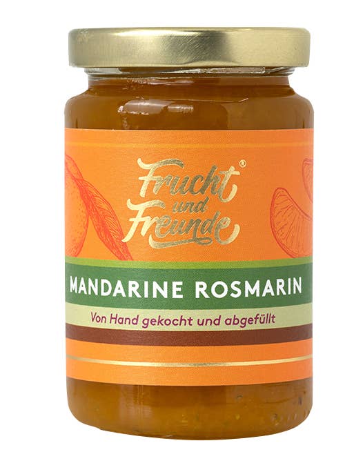 Mandarin rosemary fruit spread for wholesale by Frucht und Freunde