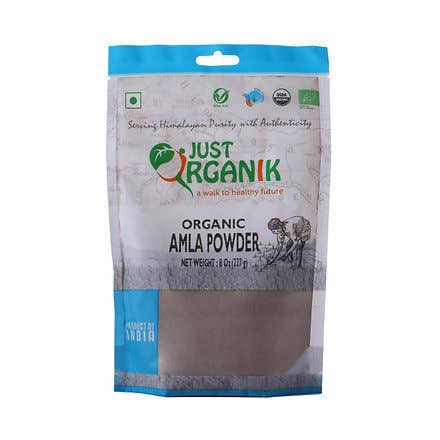 Just Organik - Wholesale Protein/Superfood Powder - Organic Gooseberry (Amla) powder 8 oz0