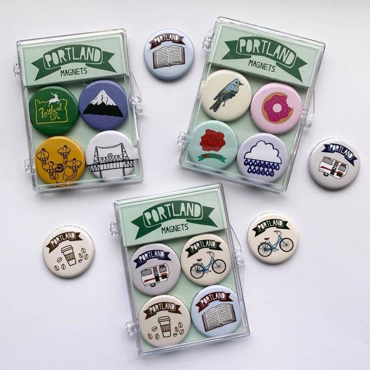 Made by Nilina - Wholesale Magnet - Portland Magnet Set OR Oregon Magnets Souvenir3