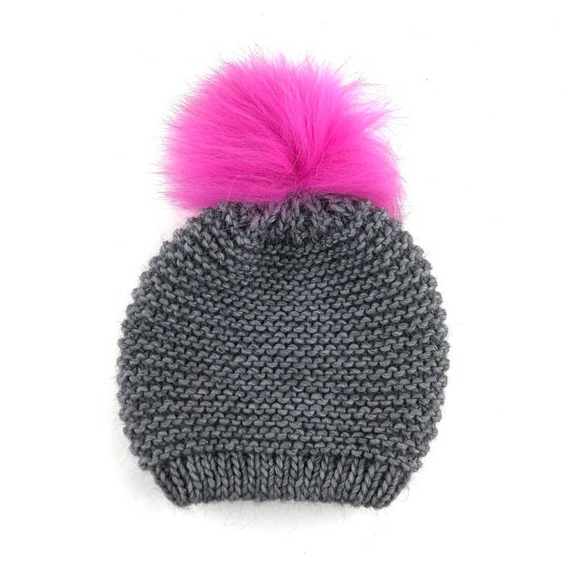 MILANO AMOUR - Wholesale Beanie - Women's - HAT WOOL BEANIE WITH REAL FUR POM POM17