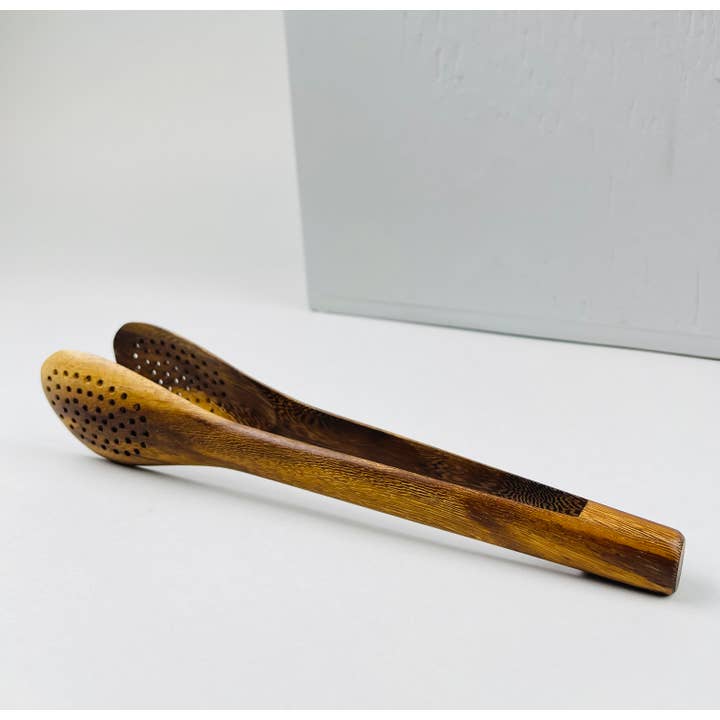 Baroy - Wholesale Kitchen Tool/Gadget - Wood Oval Tong Wood Clip 25.5cm x 5cm / Wooden Tong Clip