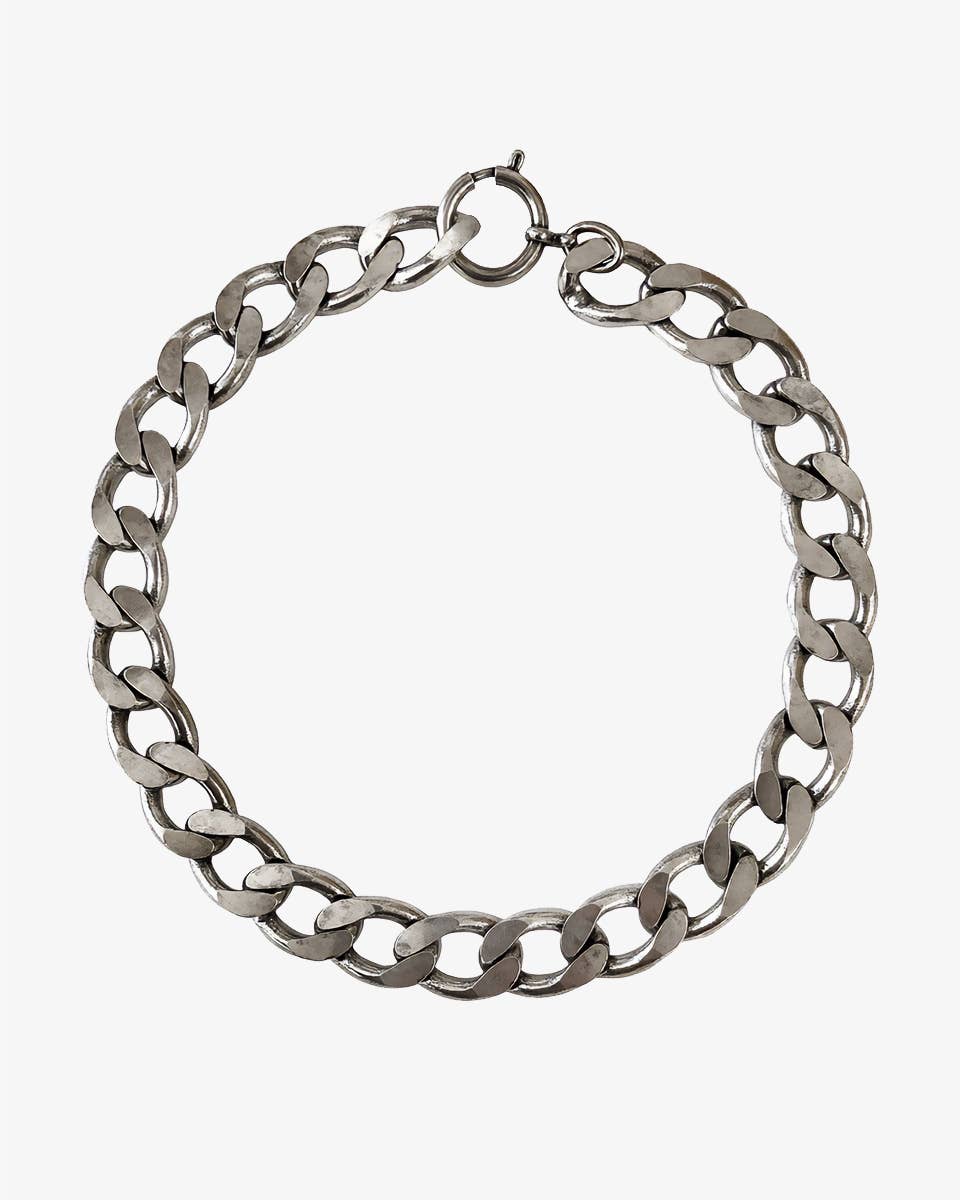 HELLES - Wholesale Link & Chain Necklace - SILVER GOURMETTE NECKLACE