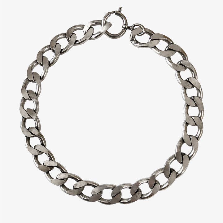 HELLES - Wholesale Link & Chain Necklace - SILVER GOURMETTE NECKLACE0
