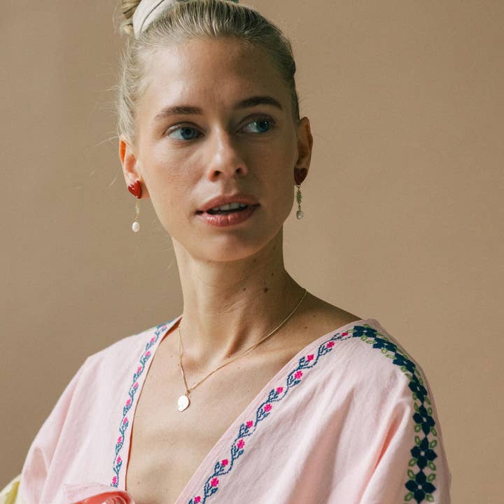 Van Schaaijk Studio - Wholesale Dangle Earrings - Earrings Valerie - Red4