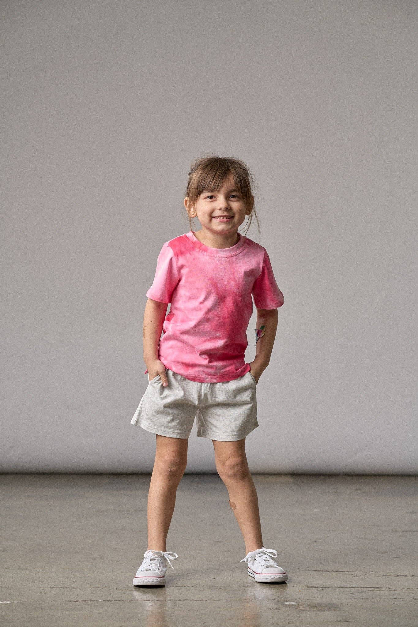 Little Bipsy - Vente T-shirt – enfant - T-shirt Tie Dye - Rose5