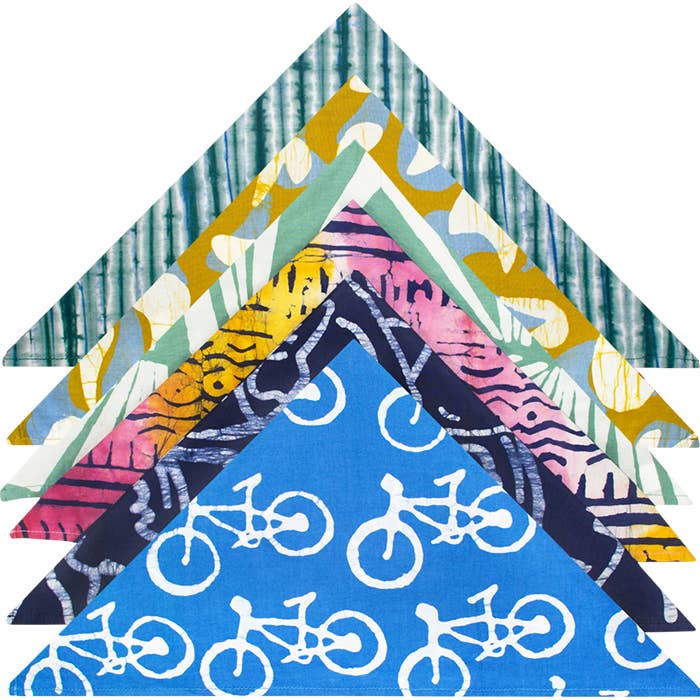 Global Mamas - Wholesale Bandana - Women's - Hand Batiked Organic Cotton Bandanas: Assorted Fabric3