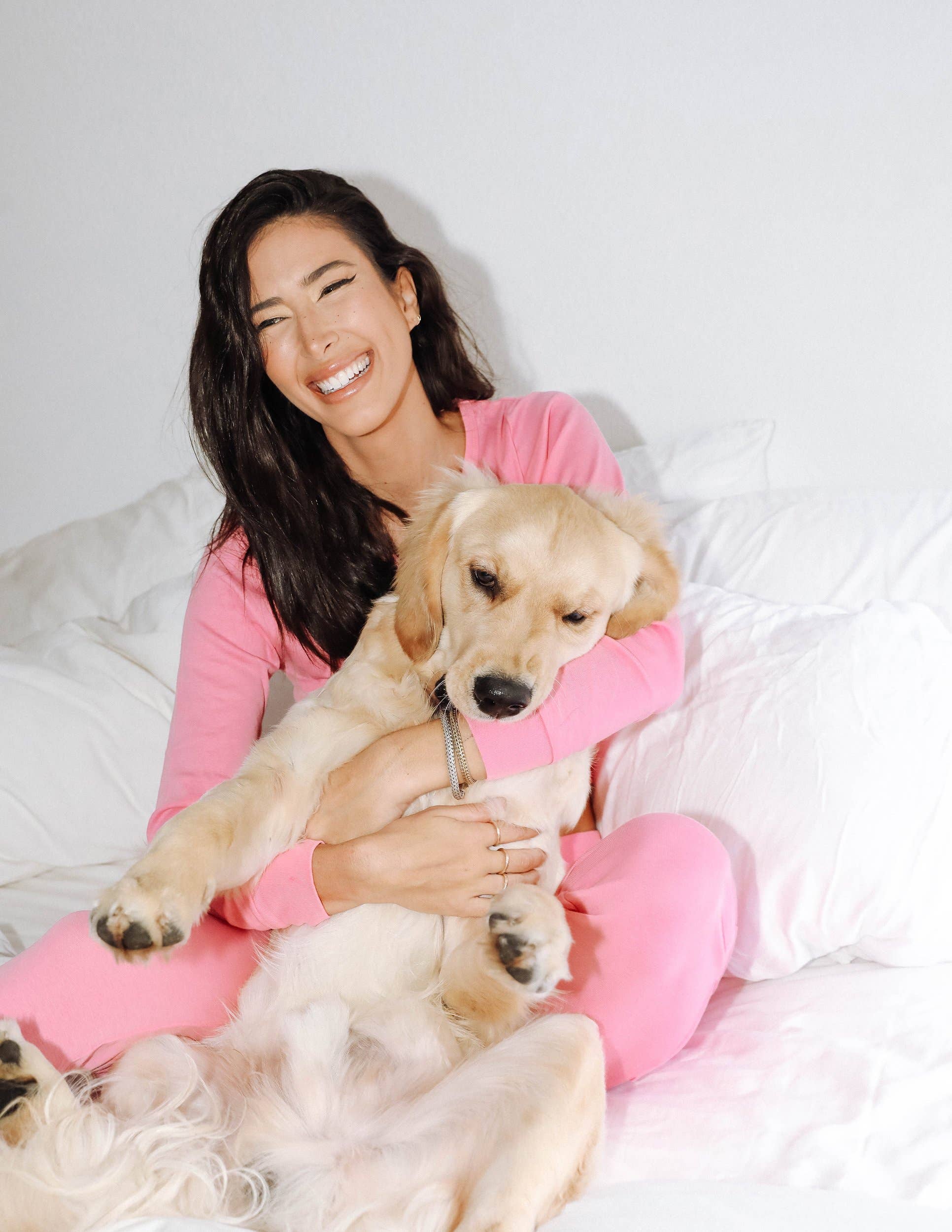 Leveret Pajamas - Vendita all'ingrosso Completo pigiama - Donna - Pigiama donna due pezzi cotone tinta unita27