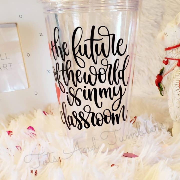 Waardering van de leraar Plastic Tumbler voor wholesale door Tots And Tumblers Art