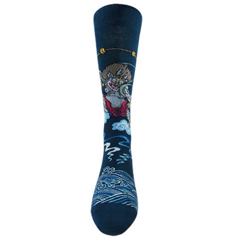 Japanese Masterpiece Raijin and Fujin Unisex Socks for wholesale by JHJ International Company Limited