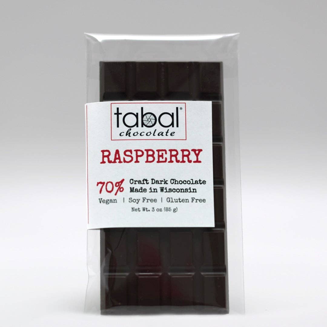 Tabal Chocolate - Wholesale Chocolate Bar - RASPBERRY 70%0