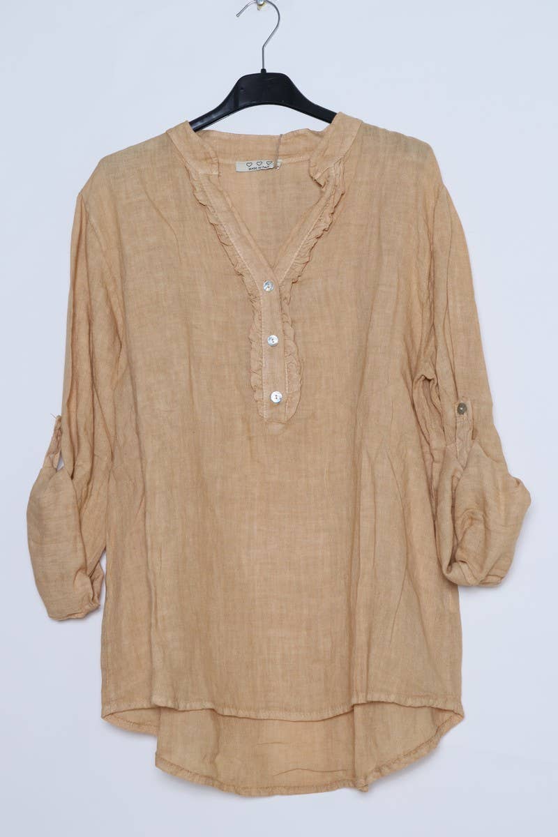 LÉA & LUC – wholesale Blus - Dam – Blus i 100 % linne REF. 664915