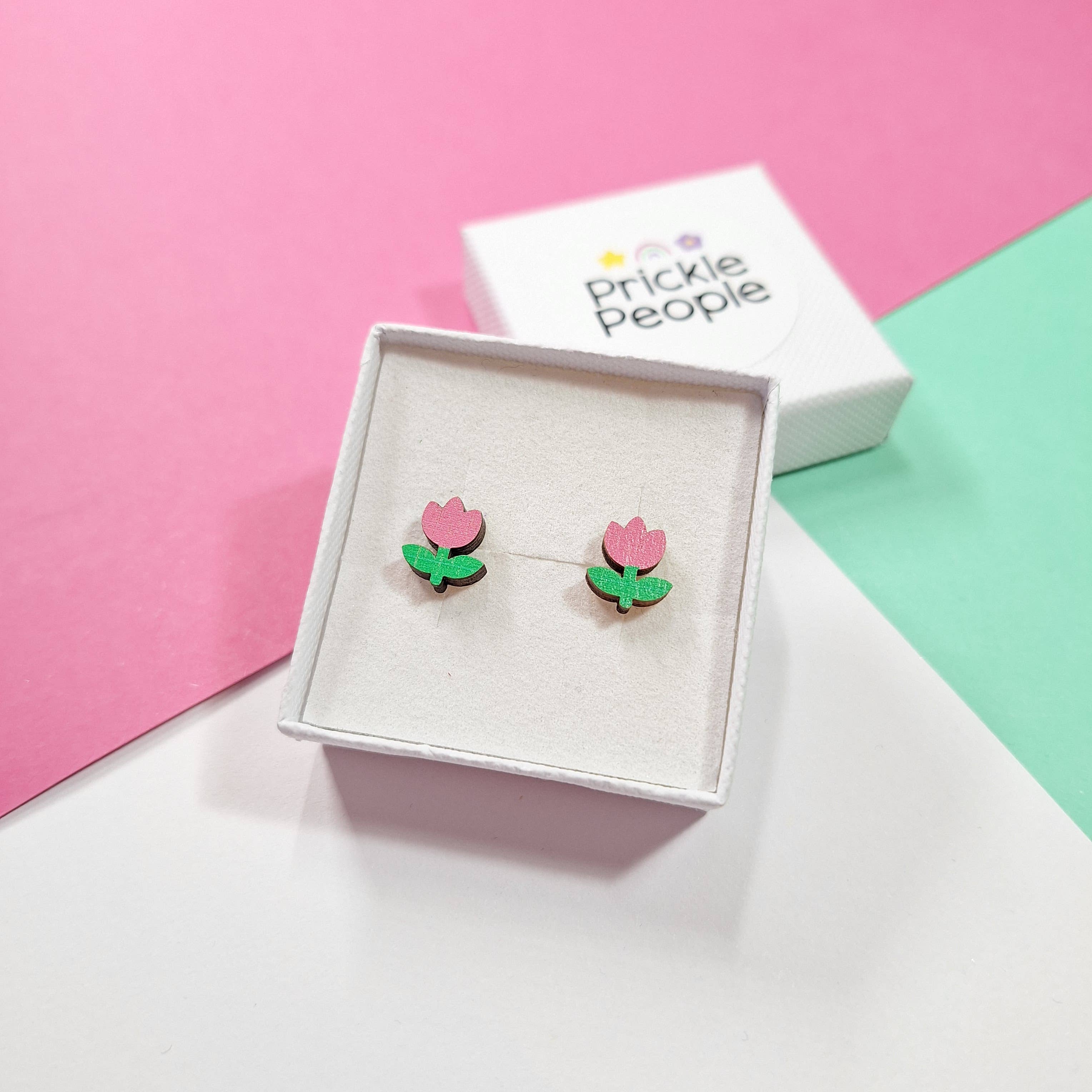 Prickle People - Wholesale Stud/Post Earrings - Flower Studs, Flower Earrings, Summer Style, Pink5