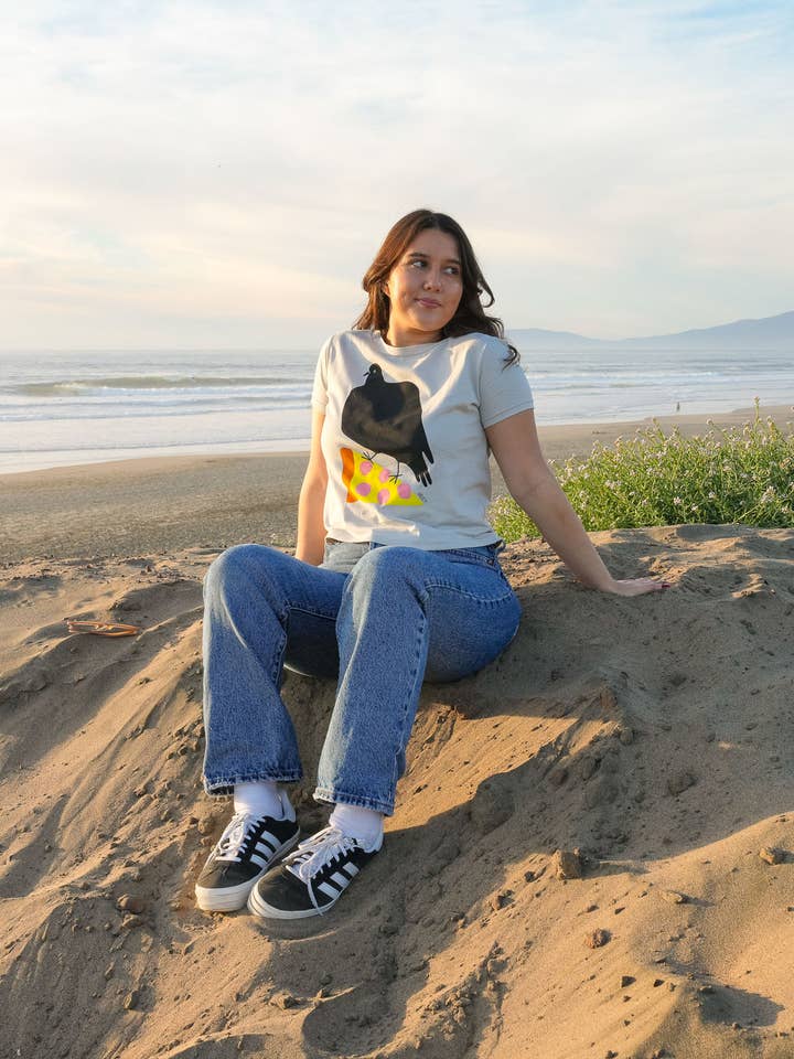 Culk - Wholesale Screen Printed T-Shirt - Women's - Pizza Pigeon Women's Tee8