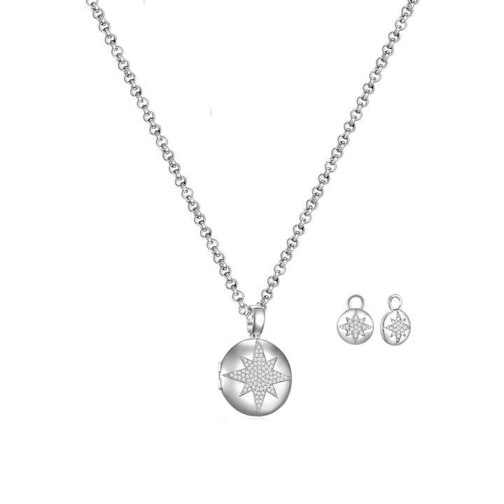 Ensemble Collier Stella + Charms d'Oreilles ! pour la vente par KAGI