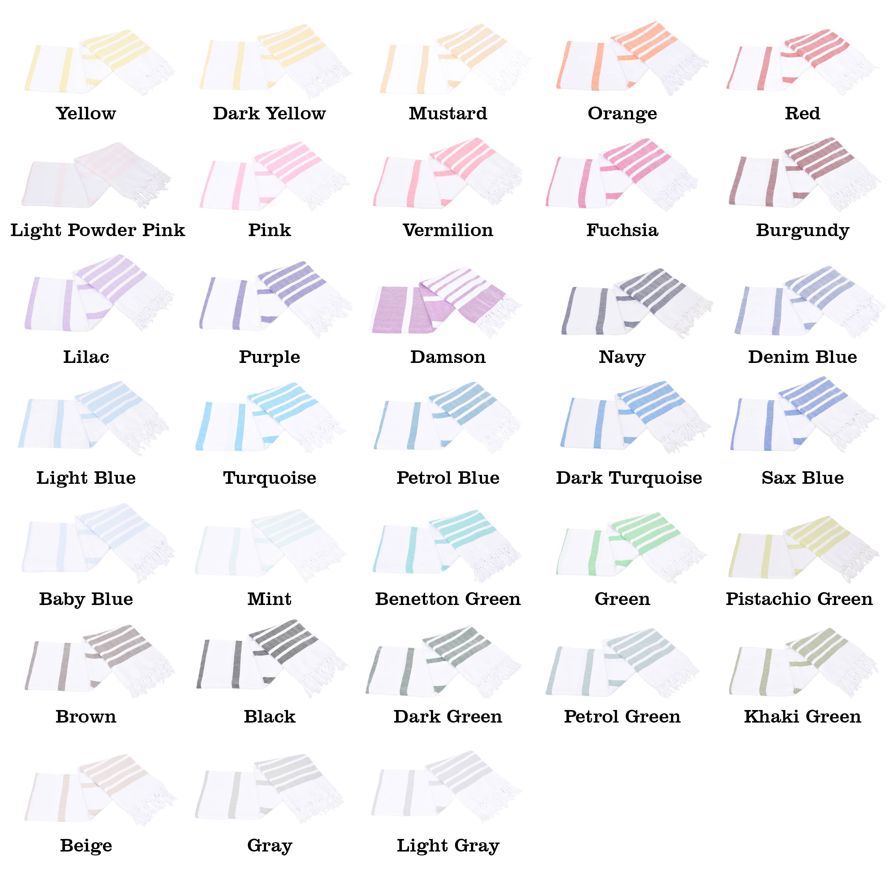 Anatolia Loom - Wholesale Beach Towel - Colorful Striped Turkish Towels – Organic & Lightweight40