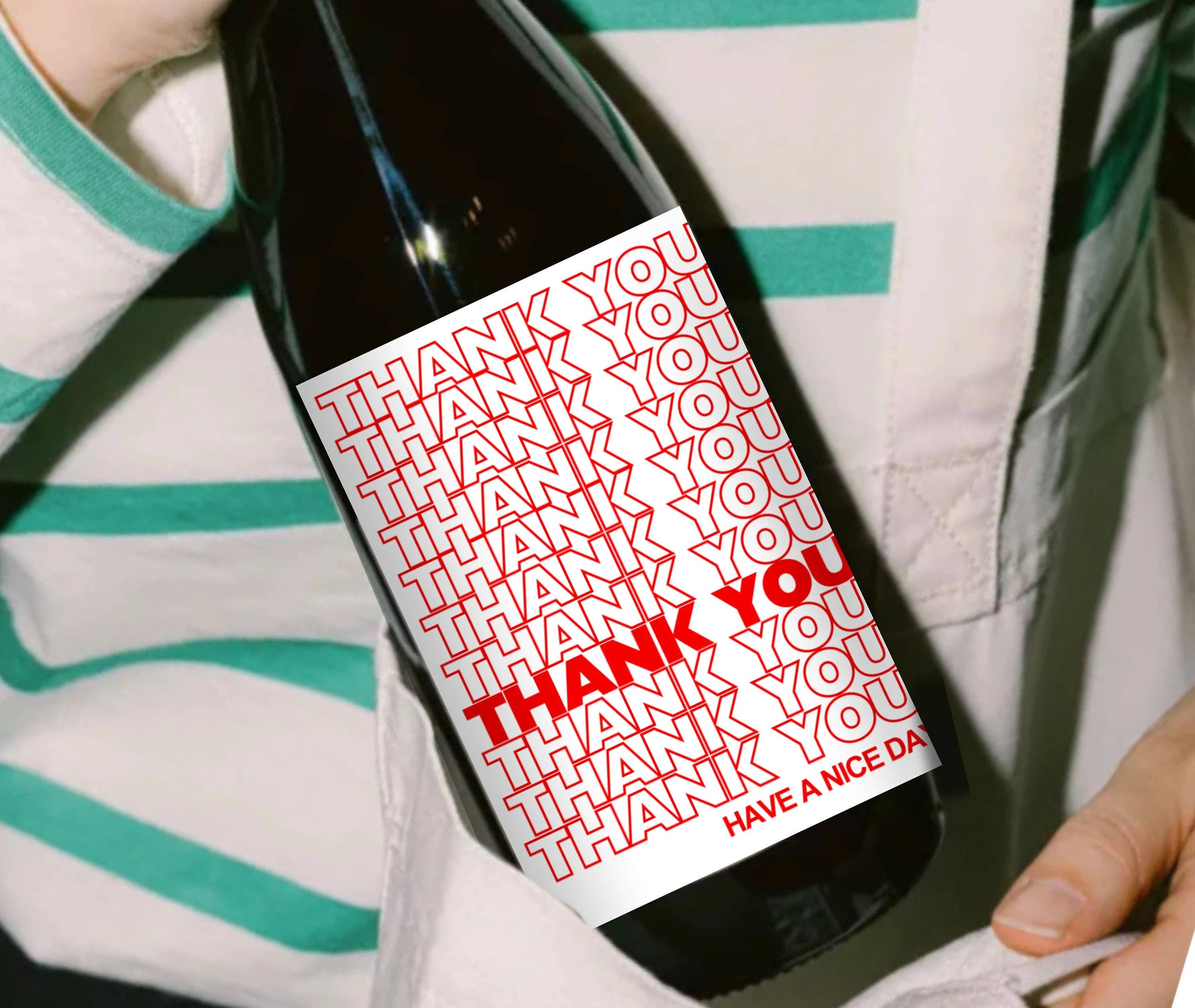 Olive Street Collective - Wholesale Gift Tag Label - Thank You Bottle Label2