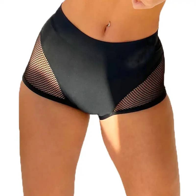 Tourtiwi - Wholesale Athletic Shorts - Women's - Sexy Belly Contracting Hip Mesh Yoga Shorts3