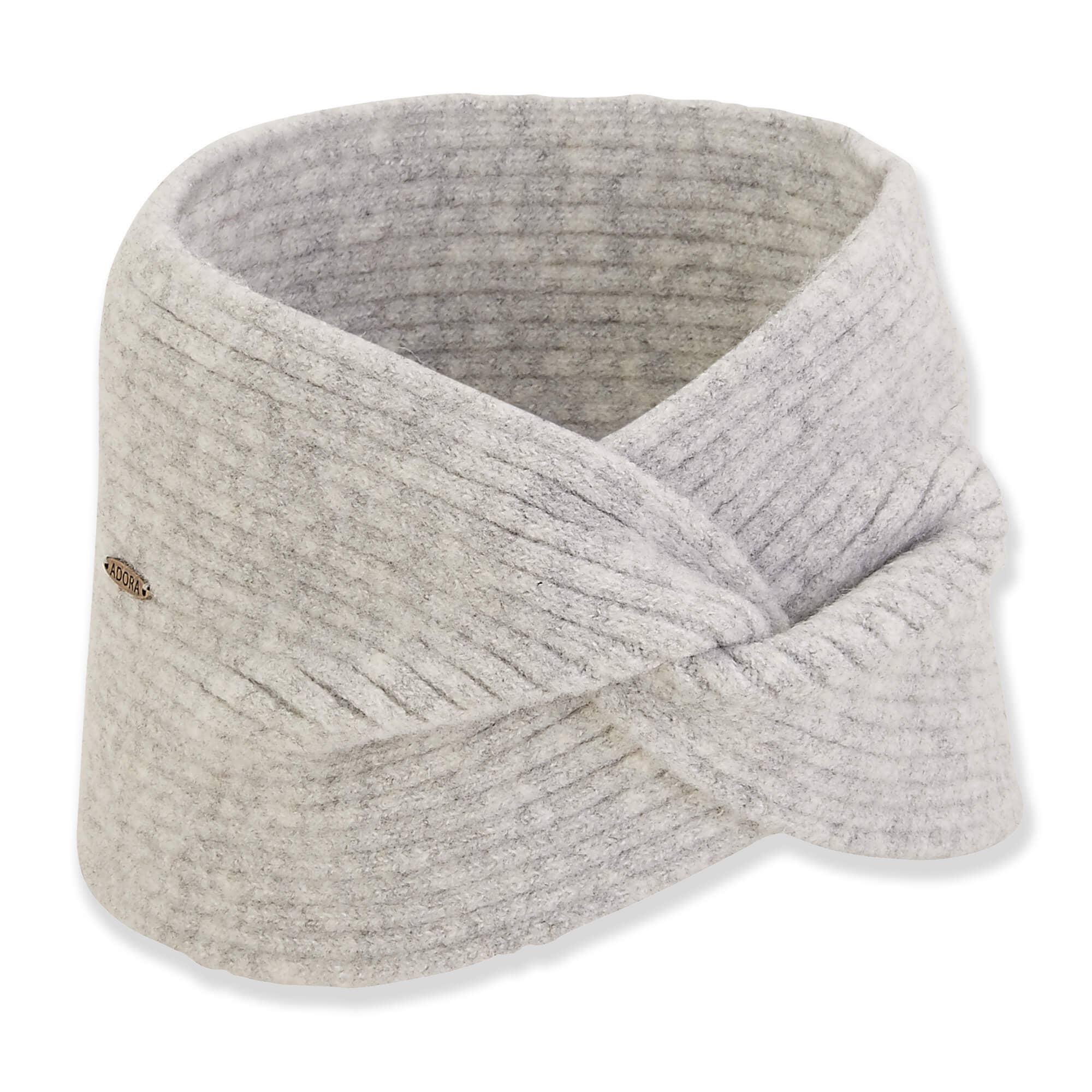 Headwear & Handbag Collections by Sun 'N' Sand - Wholesale Fashion Headband - Women's - Light Grey, Poly Headband0