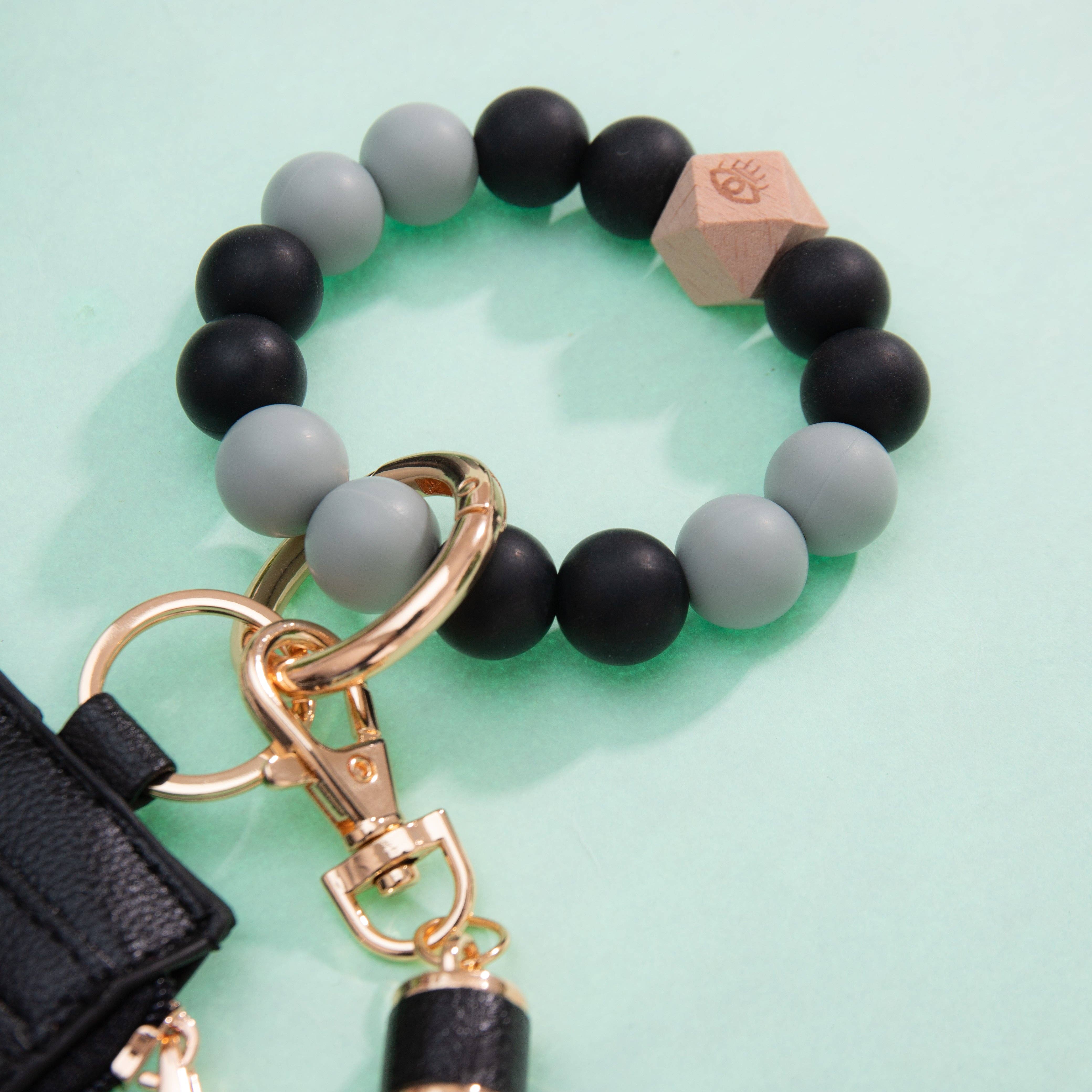 Sparkle Being – Carteira para cartões - Mulher por atacado – Suporte e estojo de cartão de pulseira com rebordo em silicone de grande capacidade7