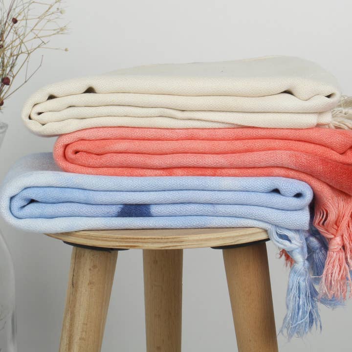 HERLOOM TOWELS - Wholesale Beach towel - Tie-Dye Inspired Turkish Towels in Assorted Pastels19
