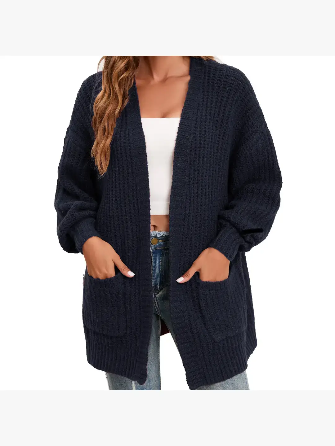 GEXWORLDWIDE - Wholesale Cardigan - Women's - Women's Cardigan Sweater Oversized Cable Knit Coat8