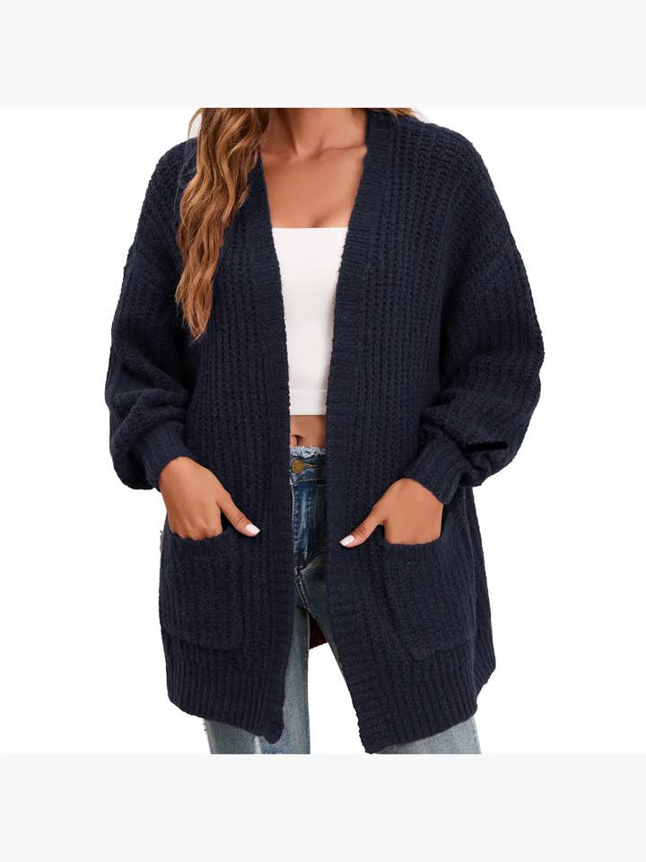 GEXWORLDWIDE - Wholesale Cardigan - Women's - Women's Cardigan Sweater Oversized Cable Knit Coat8