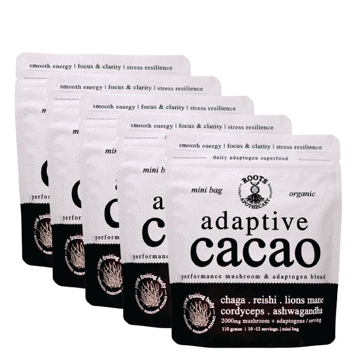 Roots Apothecary - Wholesale Protein/Superfood Powder - adaptive cacao - mini bags3