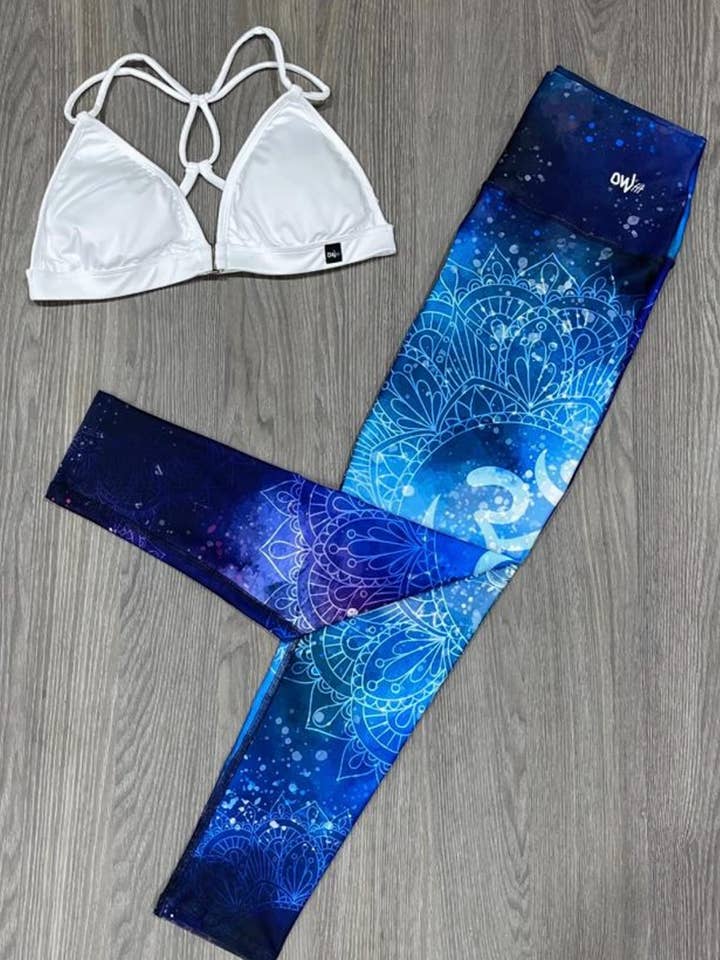 Leggings OWfit Mandalas Azul Oscuro para venta al por mayor de Owfit